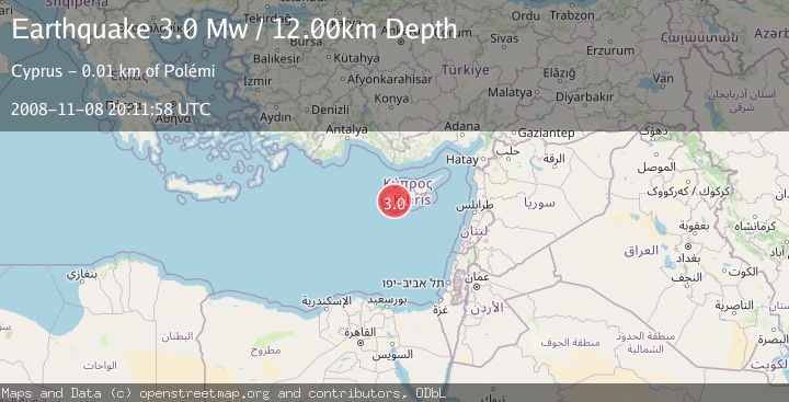 Map of CYPRUS REGION