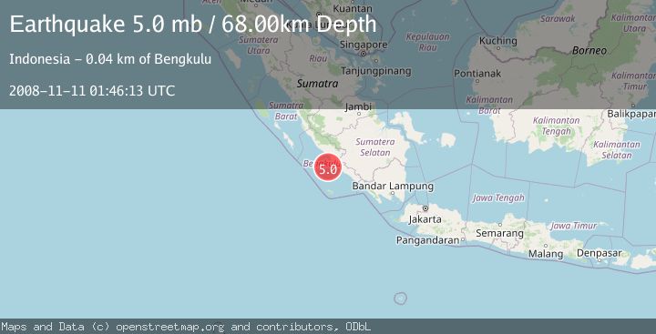 Map of SOUTHERN SUMATRA, INDONESIA
