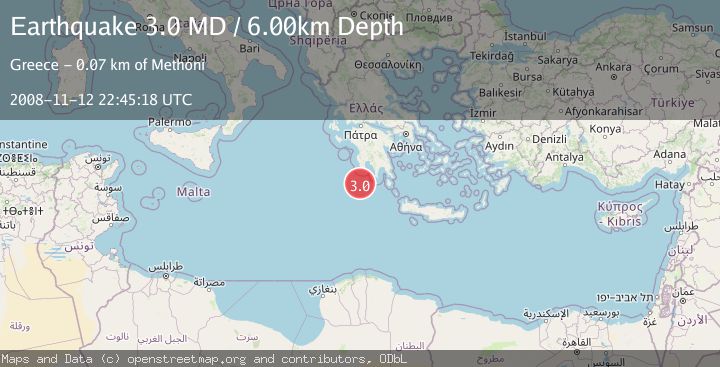 Map of SOUTHERN GREECE