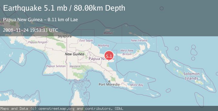 Map of EASTERN NEW GUINEA REG., P.N.G.