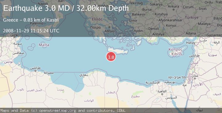 Map of CRETE, GREECE