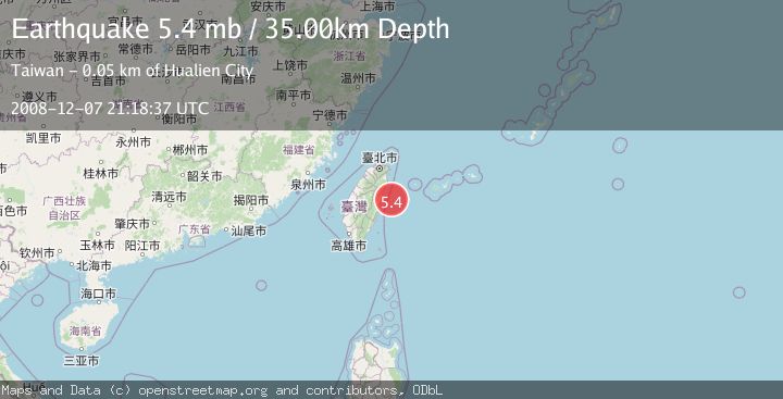 Map of TAIWAN REGION