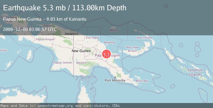 Map of NEW GUINEA, PAPUA NEW GUINEA