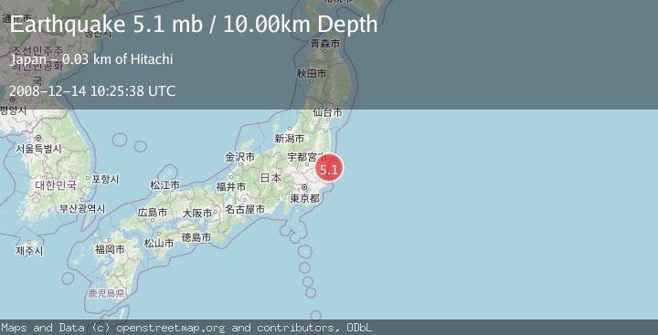 Map of NEAR EAST COAST OF HONSHU, JAPAN
