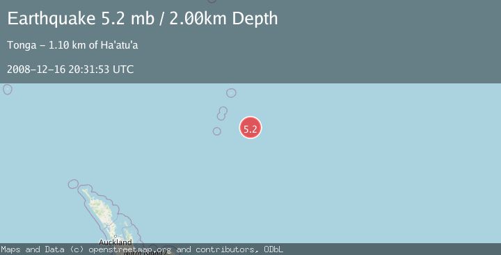 Map of KERMADEC ISLANDS REGION