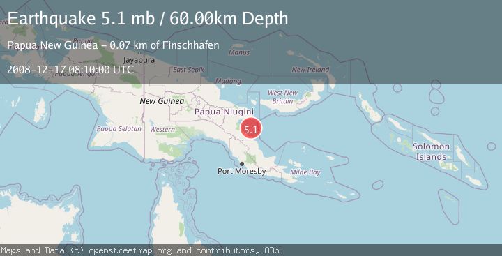 Map of EASTERN NEW GUINEA REG., P.N.G.