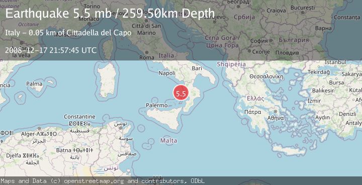 Map of SOUTHERN ITALY