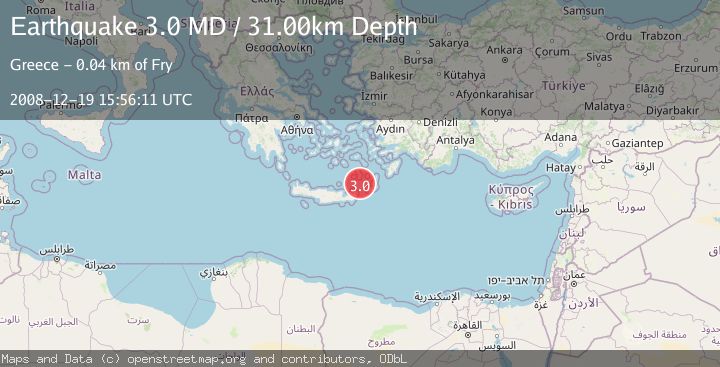 Map of CRETE, GREECE