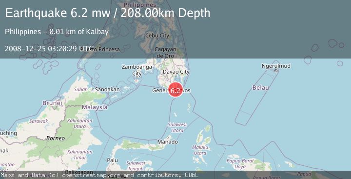 Map of MINDANAO, PHILIPPINES