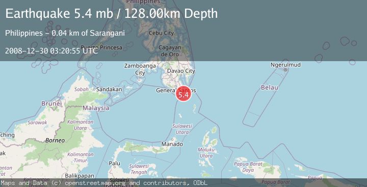 Map of MINDANAO, PHILIPPINES
