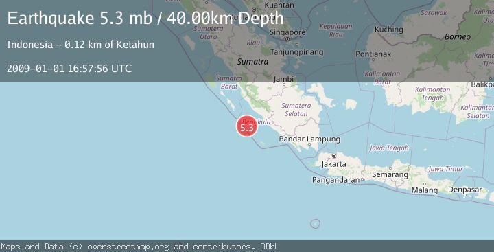 Map of SOUTHERN SUMATRA, INDONESIA