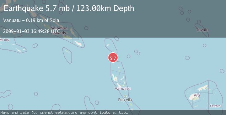 Map of SANTA CRUZ ISLANDS