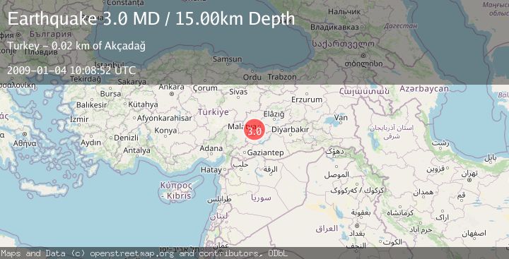 Map of EASTERN TURKEY