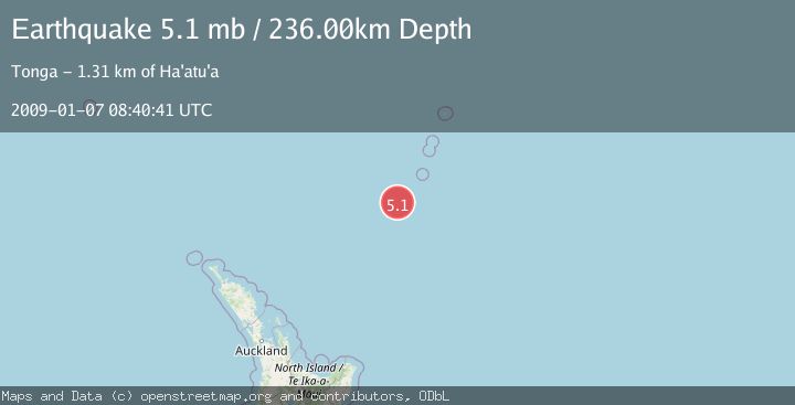 Map of SOUTH OF KERMADEC ISLANDS