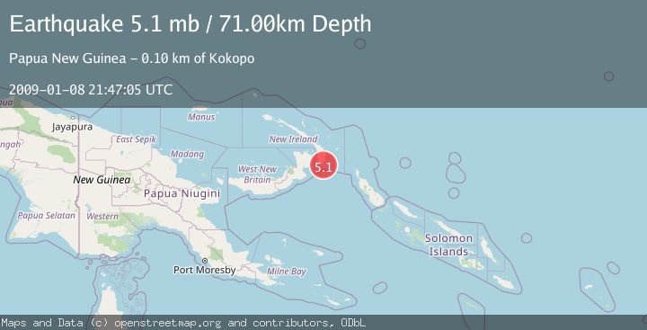 Map of NEW IRELAND REGION, P.N.G.