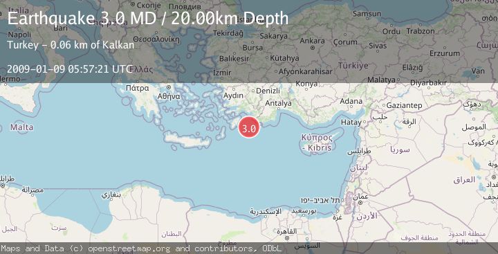 Map of EASTERN MEDITERRANEAN SEA