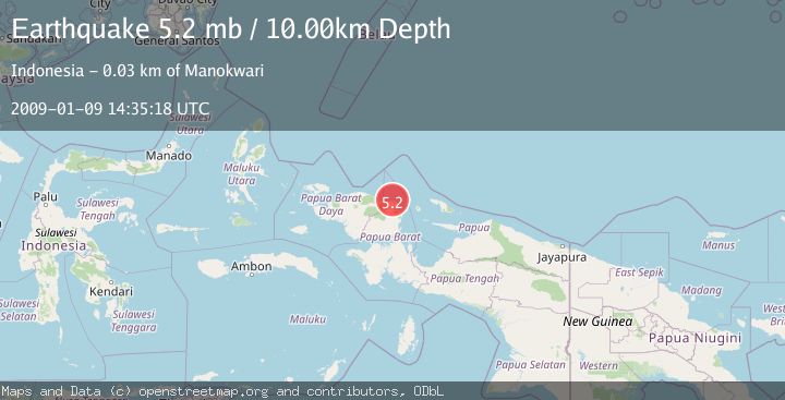 Map of NEAR N COAST OF PAPUA, INDONESIA