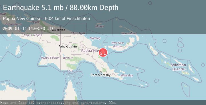 Map of EASTERN NEW GUINEA REG., P.N.G.