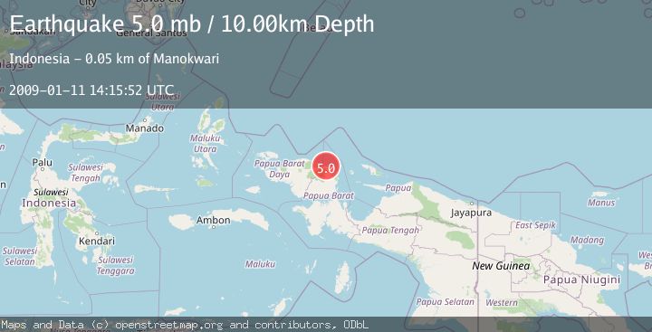 Map of NEAR N COAST OF PAPUA, INDONESIA