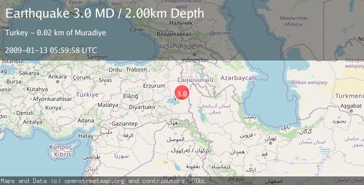 Map of EASTERN TURKEY