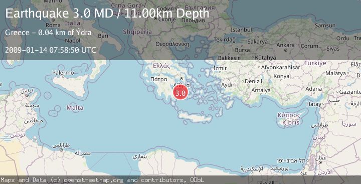 Map of SOUTHERN GREECE