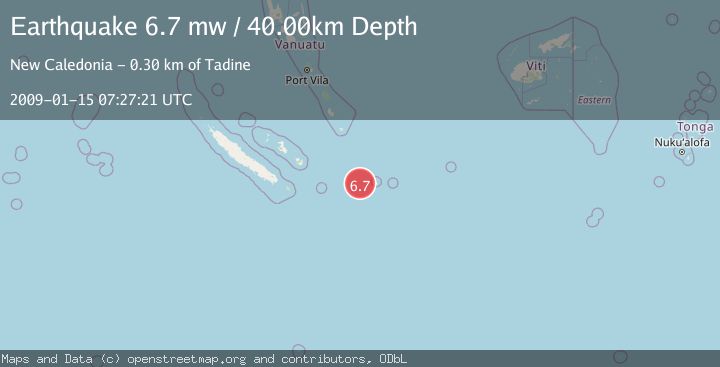 Map of SOUTHEAST OF LOYALTY ISLANDS