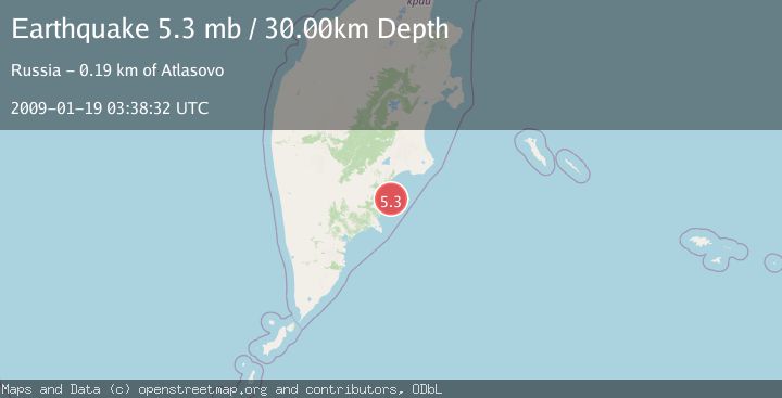 Map of NEAR EAST COAST OF KAMCHATKA