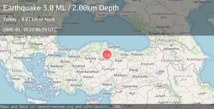 Map of CENTRAL TURKEY