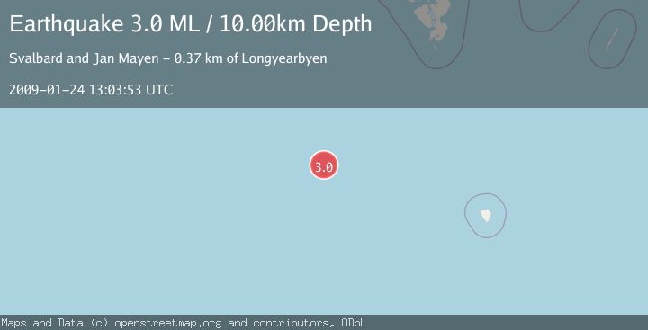Map of SVALBARD REGION