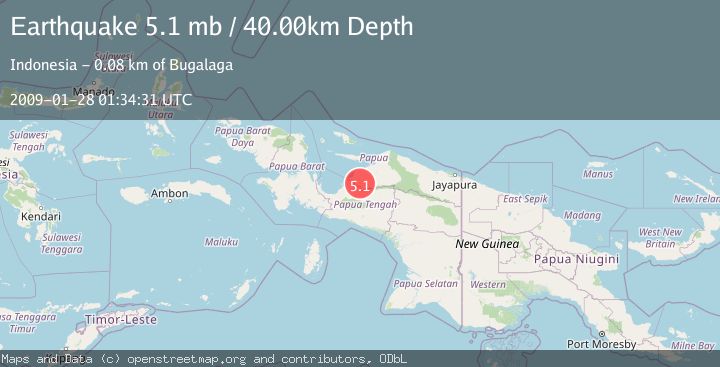 Map of NEAR N COAST OF PAPUA, INDONESIA