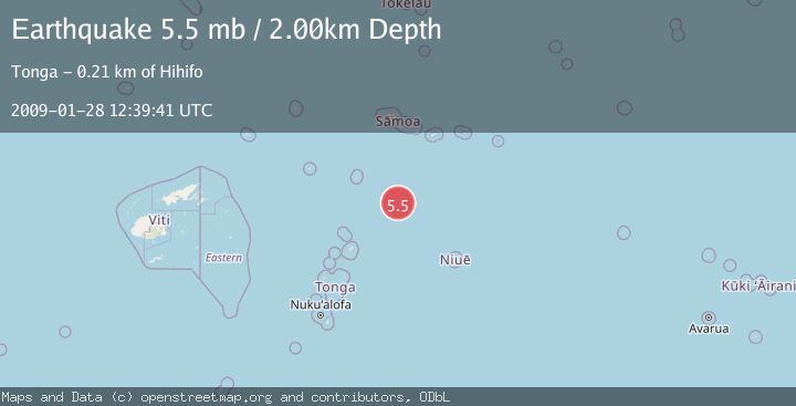 Map of SAMOA ISLANDS REGION