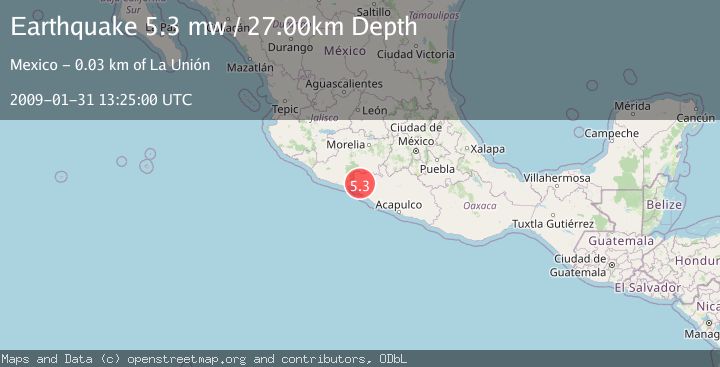 Map of GUERRERO, MEXICO