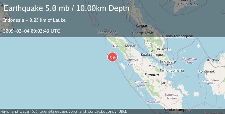 Map of SIMEULUE, INDONESIA