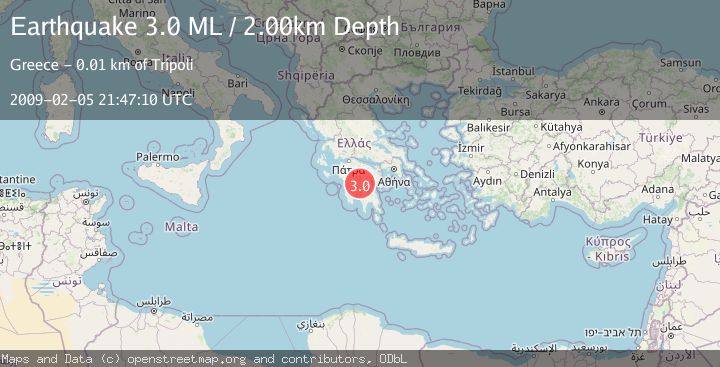 Map of SOUTHERN GREECE