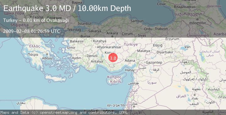 Map of CENTRAL TURKEY