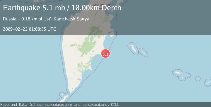 Map of NEAR EAST COAST OF KAMCHATKA