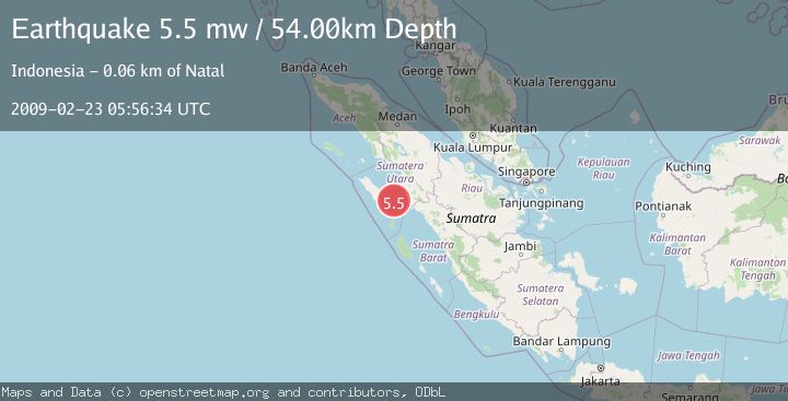 Map of NIAS REGION, INDONESIA