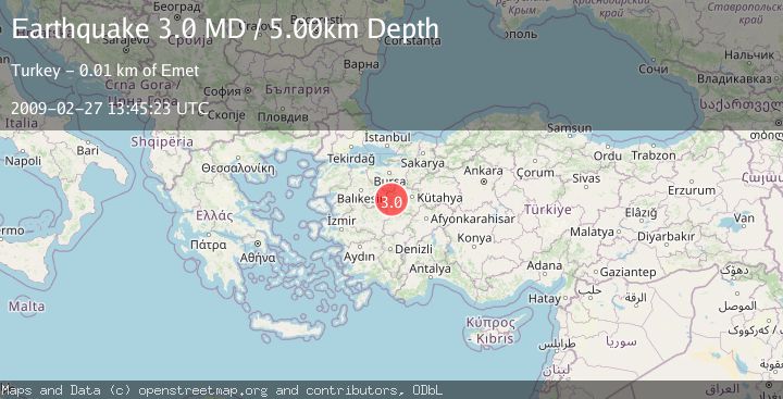 Map of WESTERN TURKEY