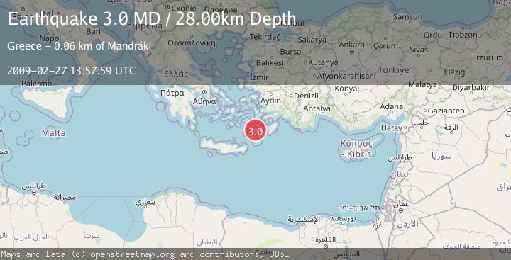 Map of DODECANESE ISLANDS, GREECE