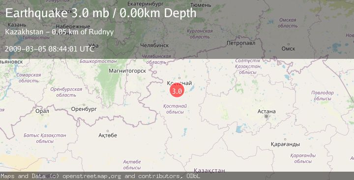 Map of WESTERN KAZAKHSTAN