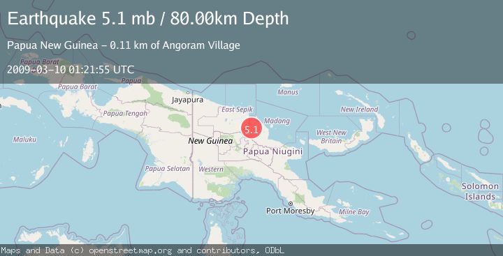 Map of NEAR N COAST OF NEW GUINEA, PNG.