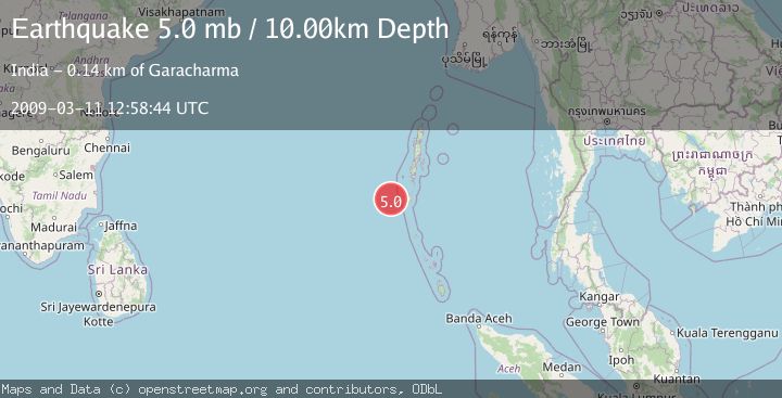 Map of ANDAMAN ISLANDS, INDIA REGION