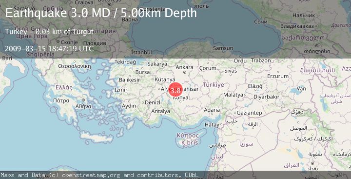 Map of CENTRAL TURKEY