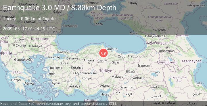 Map of CENTRAL TURKEY