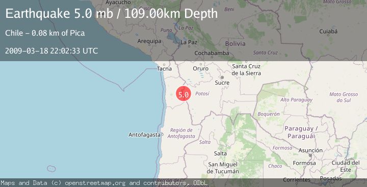 Map of POTOSI, BOLIVIA