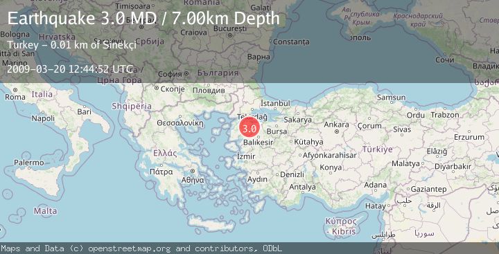 Map of WESTERN TURKEY