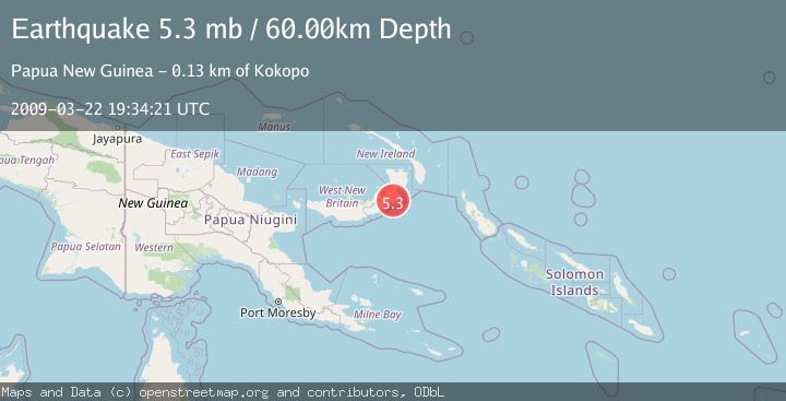 Map of NEW BRITAIN REGION, P.N.G.