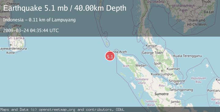 Map of NORTHERN SUMATRA, INDONESIA