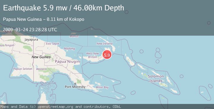 Map of NEW BRITAIN REGION, P.N.G.