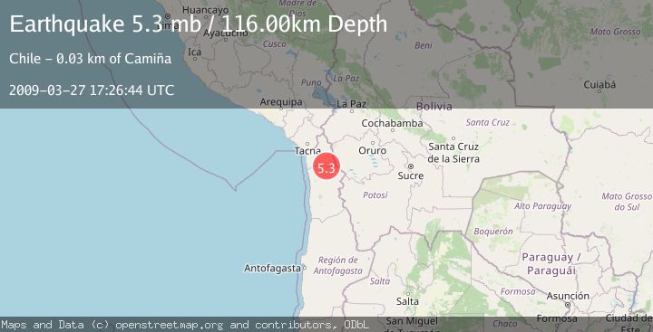 Map of TARAPACA, CHILE